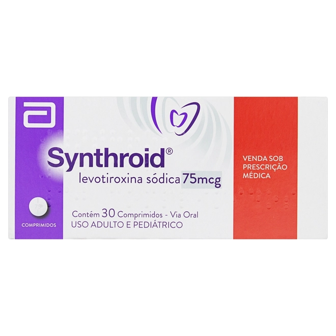 SYNTHROID 75MCG 30 COMPRIMIDOS