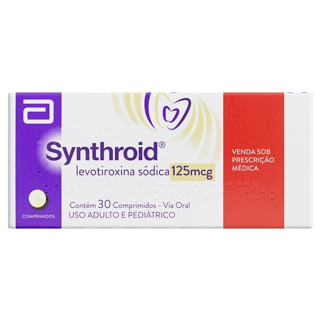 Synthroid 125Mcg Abbott Do Brasil 30 Comprimidos