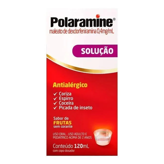 Polaramine Solução Oral 120ml - HYPERA