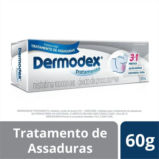 Pomada Para Tratamento De Assaduras Dermodex 60G