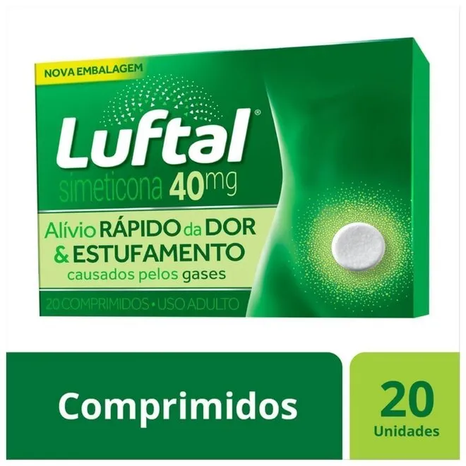 Luftal 40Mg Reckitt Benckiser Caixa Com 20 Comprimidos