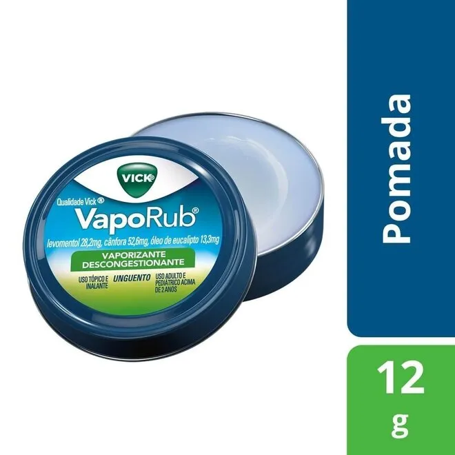 Vick VapoRub Descongestionante Pomada 12g - P&G