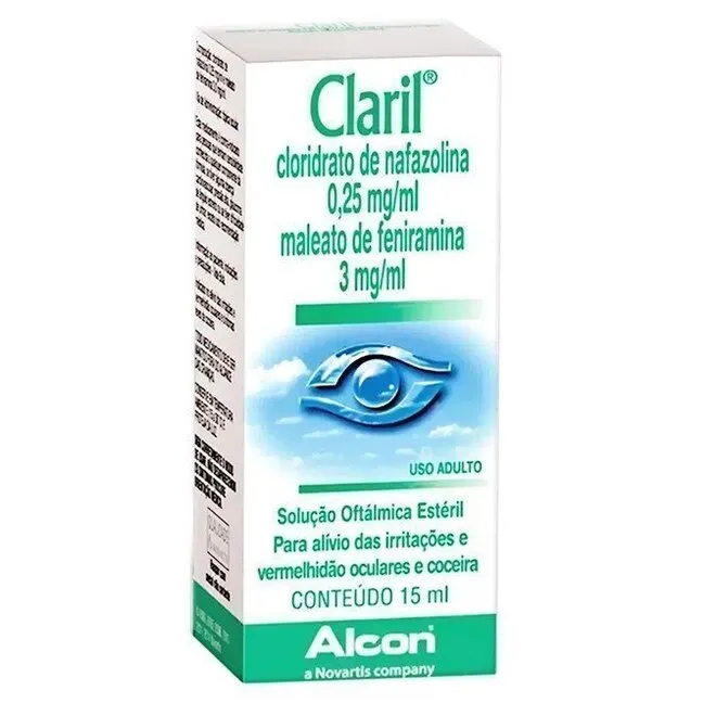 Claril Solução Oftálmica Alcon Caixa Com 15Ml