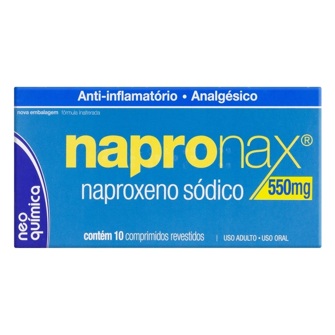 Napronax 550Mg Neo Química 10 Comprimidos Revestidos