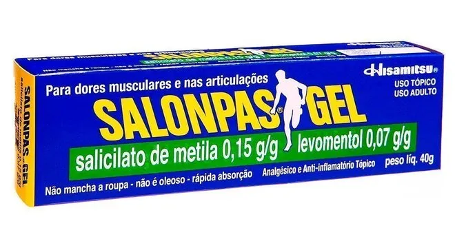 Salonpas Gel Hisamitsu Caixa Contendo Bisnaga Com 40G