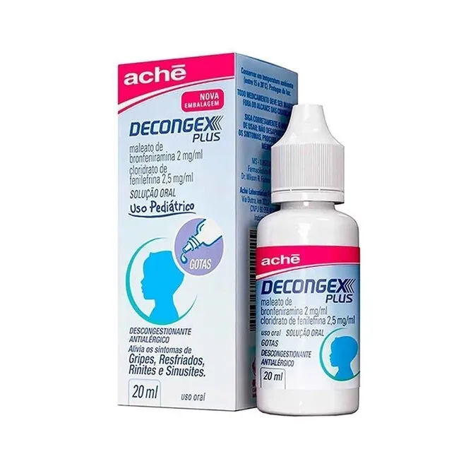 Decongex Plus Gotas Aché Caixa Contendo Frasco Com 20Ml