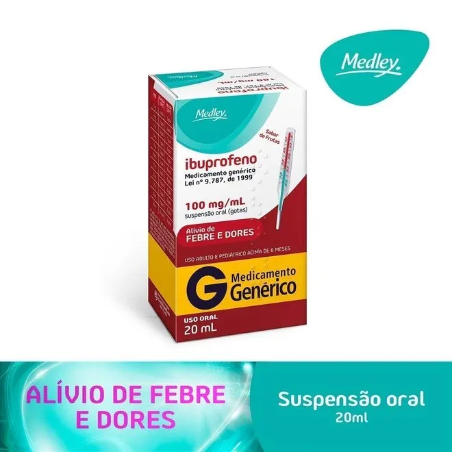 IBUPROFENO 100MG/ML GOTAS 20ML