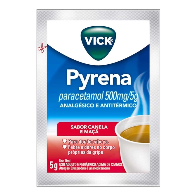Vick Pyrena Sabor Maçã e Canela Envelope 5g - P&G