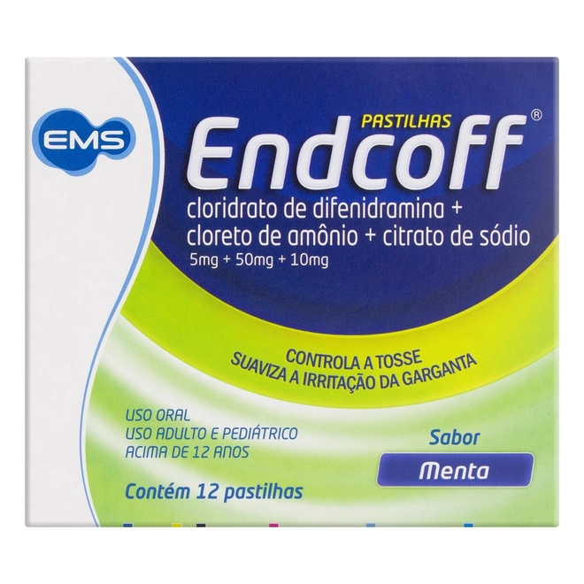 Endocoff Sabor Menta 12 Pastilhas
