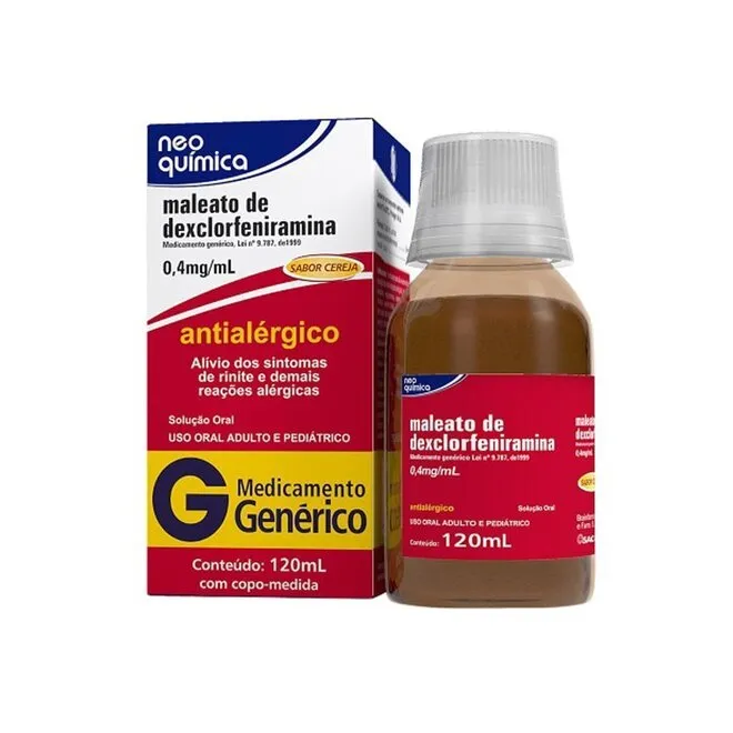 Dexclorfemiramina Xarope 120ml - NEO QUIMICA