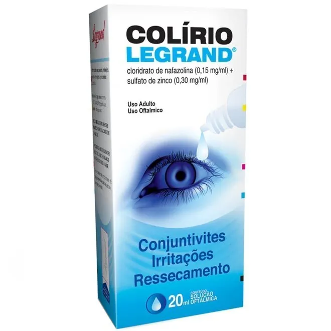 Colírio Legrand Caixa Contendo Frasco Gotejador Com 20Ml