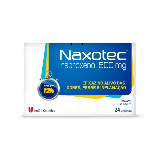 Naxotec 500Mg União Química Caixa Com 24 Comprimidos