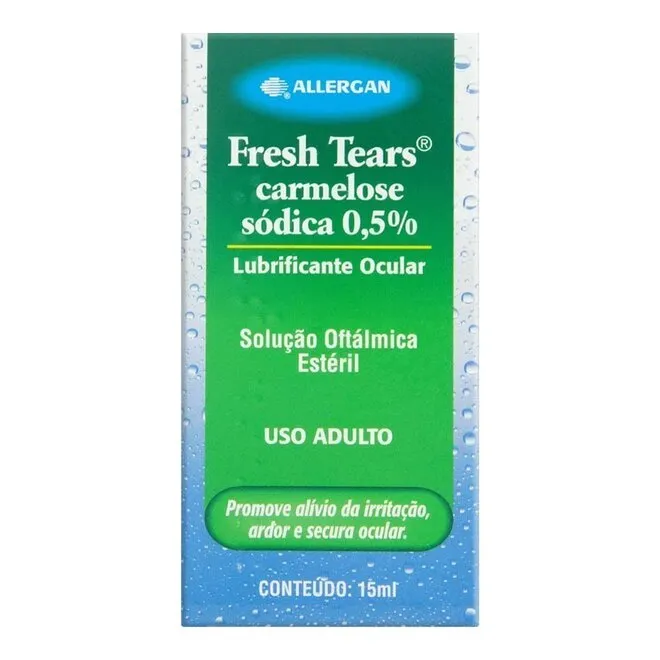 Solução Oftalmológica Fresh Tears Allergan Caixa Com 15Ml