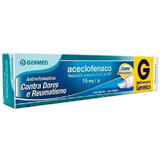 Aceclofenaco Creme 15mg/g 30g - GERMED