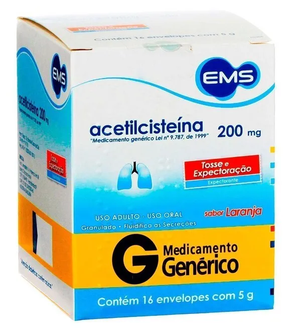 ACETILCISTEINA 200MG 16 ENV 5G