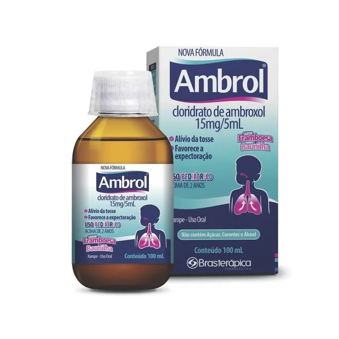 Xarope Ambrol Pediátrico 15MG/5ml Com 100ml