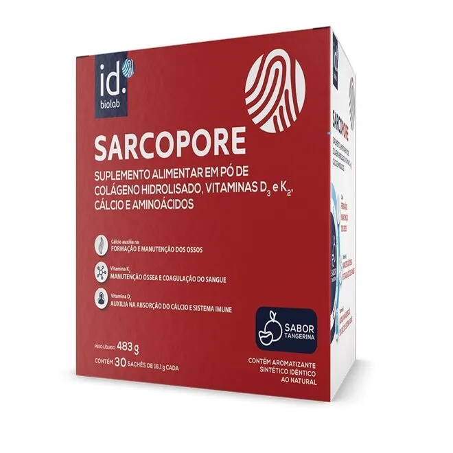 Sarcopore ID.Biolab Tangerina 30 Sachês 16,1g Cada - BIOLAB