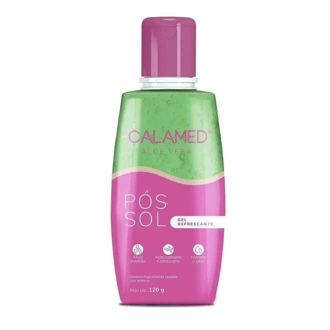 Pós Sol Gel Hidratante Aloe Vera Calamed 120Ml