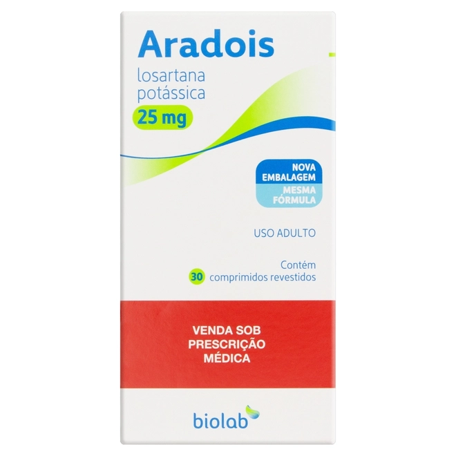 Aradois 25Mg Biolab 30 Comprimidos