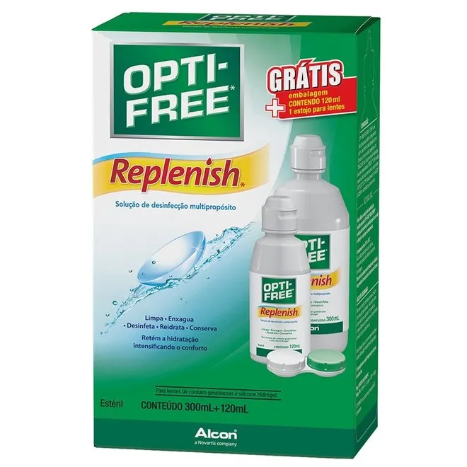 OPTI FREE REPL 300+120ML KIT SOL P/LENTE