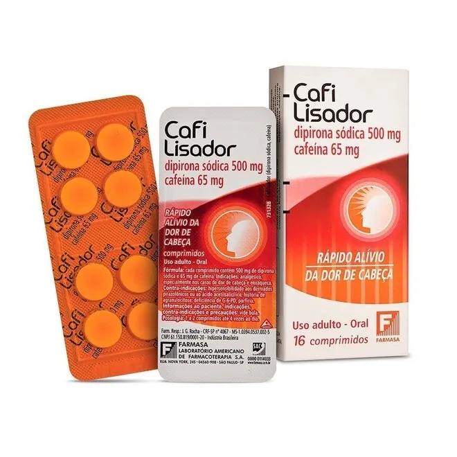 Cafilisador 500mg+65mg 16 Comprimidos - HYPERA