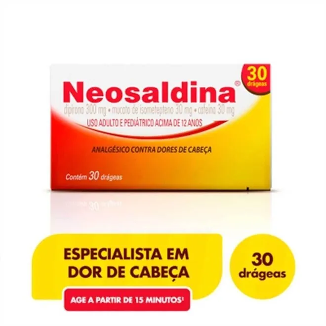 Neosaldina Takeda Caixa Com 30 Drágeas