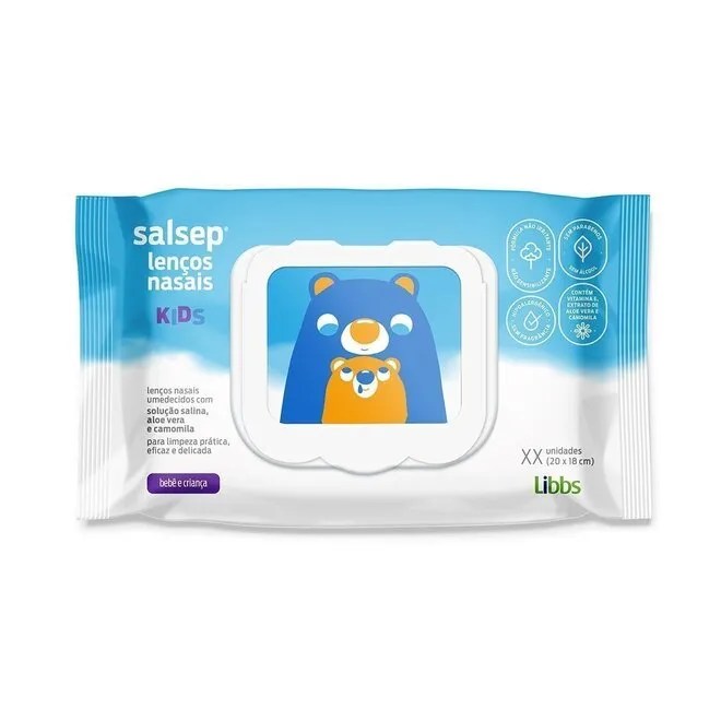 Lenço Nasal Kids Salsep 30Un