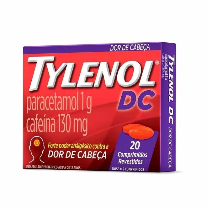 Tylenol DC 500mg + 65mg 20 Comprimidos - JOHNSON