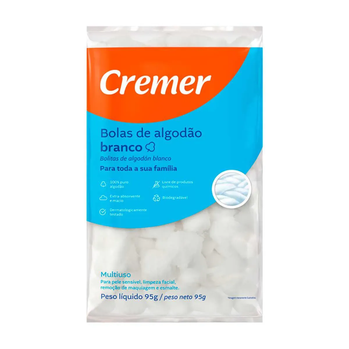 Bolas De Algodão Cremer 95g