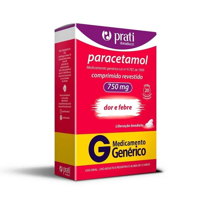 PARACETAMOL 750MG 20CP (PDG)