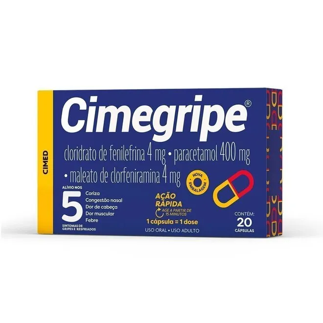 Cimegripe 20 Cápsulas - CIMED