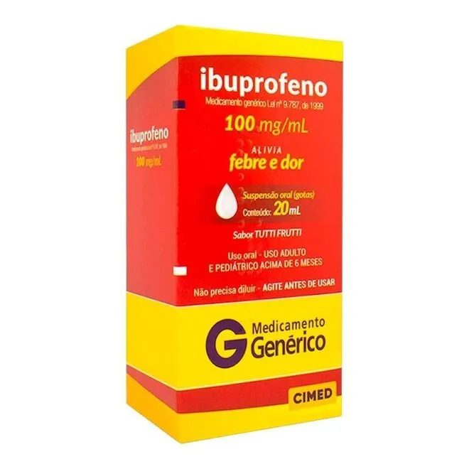 Ibuprofeno 100mg/ml Cimed Gotas 20ml