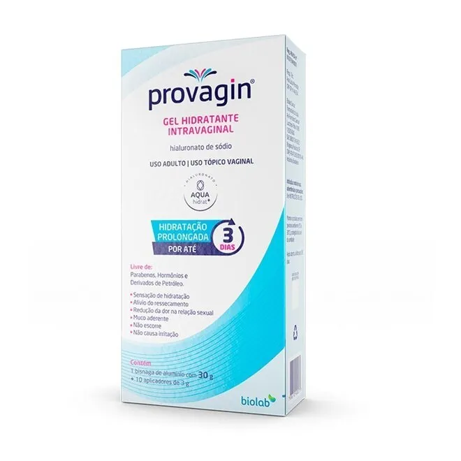 Gel Hidrat Intravaginal Provagin 30g+10 aplic de 3g - BIOLAB