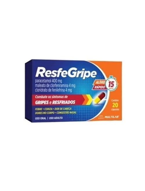 Resfegripe Nova Química Com 20 Capsulas
