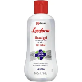 Álcool Gel 70% Lysoform Neutro - Higienizador de Mãos 100ml