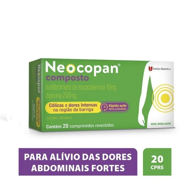 Neocopan Composto União Química Caixa Com 20 Comprimidos