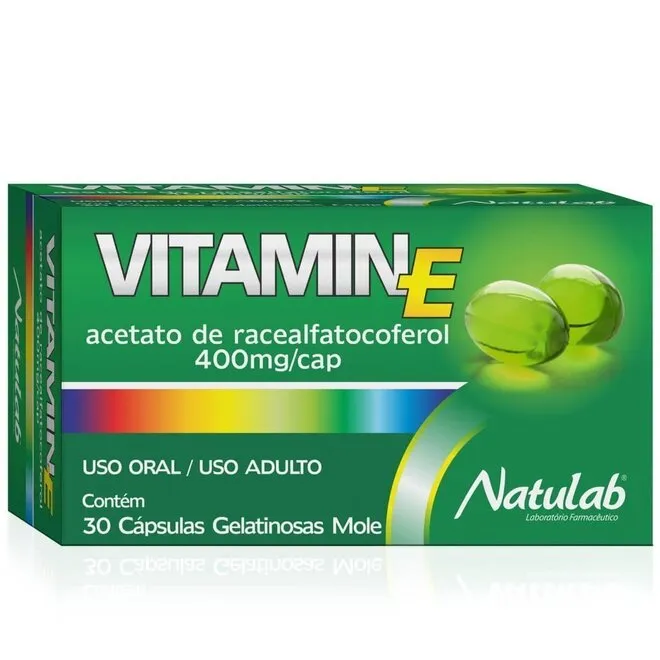 Vitamin E 400Mg Natulab Caixa Com 30 Cápsulas