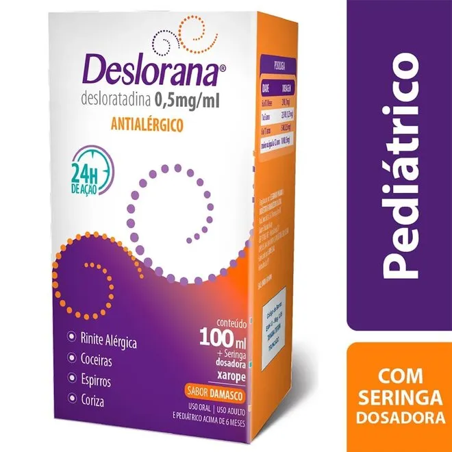 Deslorana 0,5Mg Xarope Frasco 100ml
