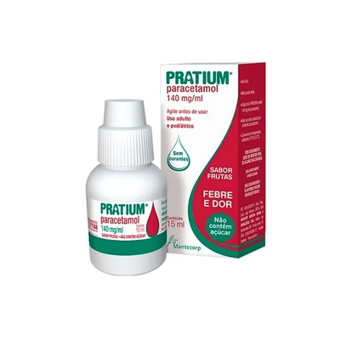 Pratium Paracetamol 140mg/ml Gotas 15ml - HYPERA