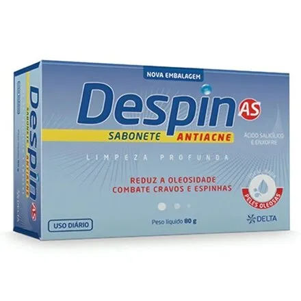 Sabonete Facial Barra Despin Com 80G