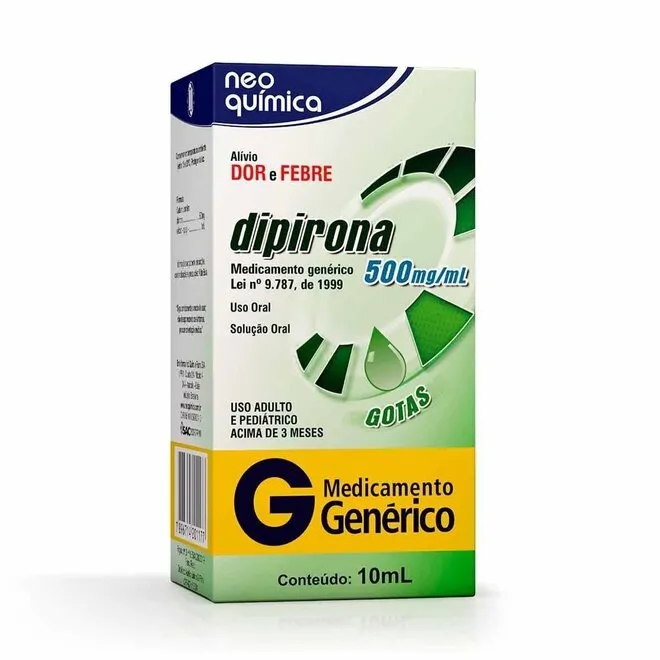DIPIRONA 500MG/ML GOTAS 10ML