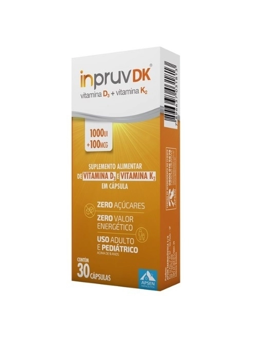 Inpruv Dk 7000Ui + 100Mcg Apsen Caixa Com 8 Comprimidos