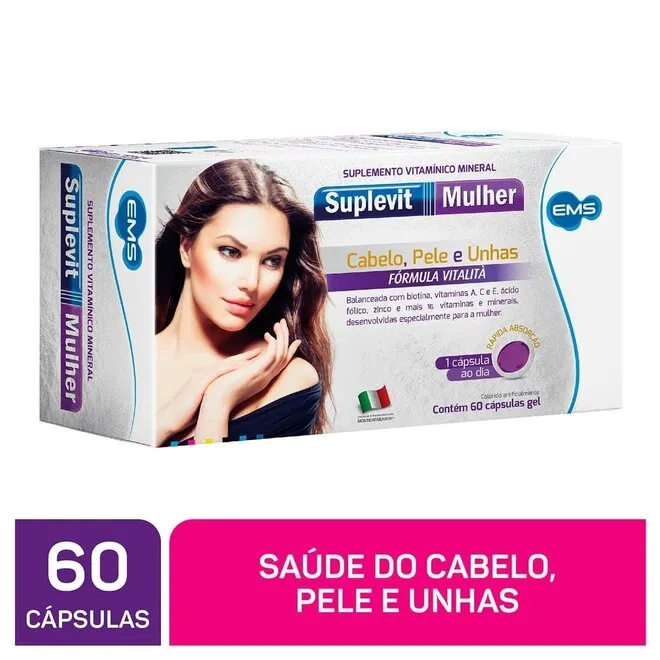Suplevit Mulher Ems Com 60 Comprimidos