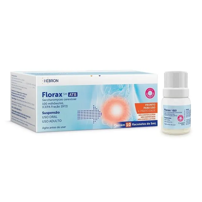 FLORAX SM ATB ADT C/10FL 5ML(HEB)