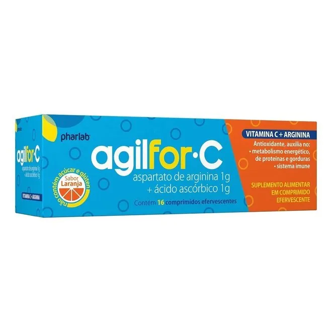 Suplemento Alimentar Agilfor-C Pharlab 16 Comprimidos