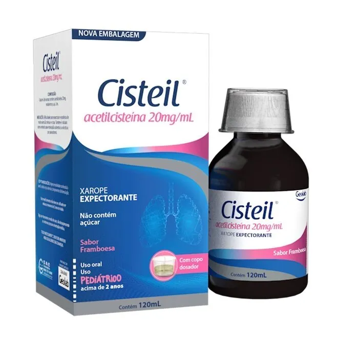 Cisteil 20Mg/Ml Xarope Expectorante Pediátrico 120ml