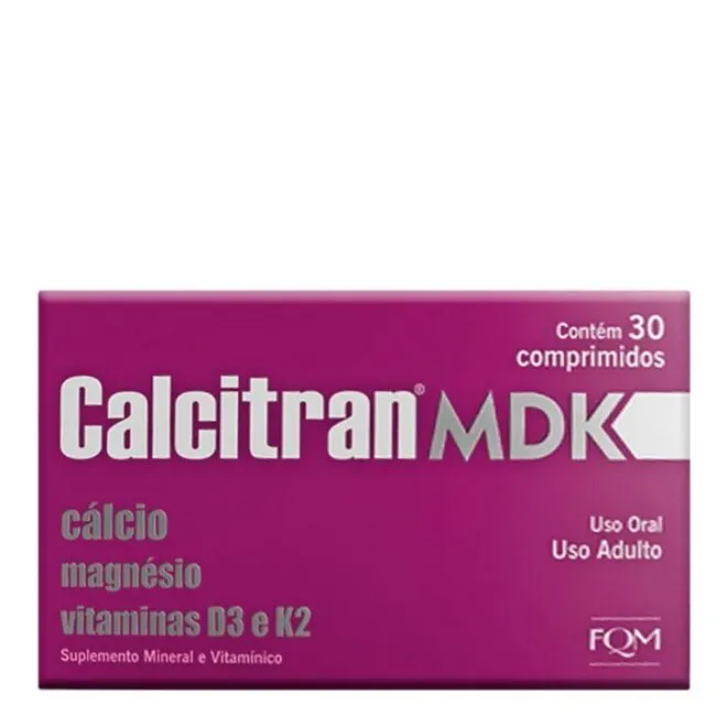 Calcitran Mdk Divcom Com 30 Comprimidos