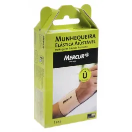 Munhequeira Mercur Elástica Ajustável Bege - 1 Unidade