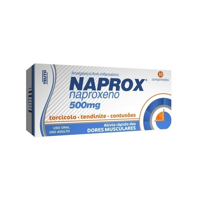 Naprox 500Mg Teuto Caixa Com 10 Comprimidos