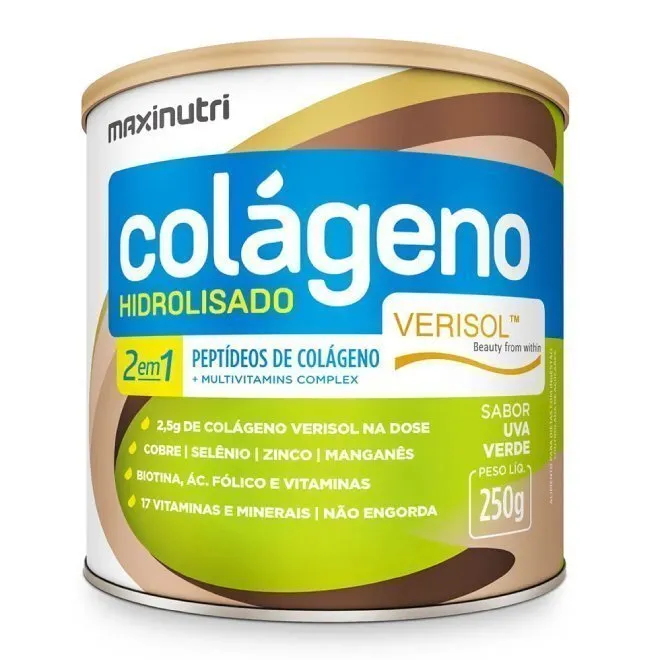 Colageno Hid 2em1 Verisol Uva Verde 250g - MAXINUTRI